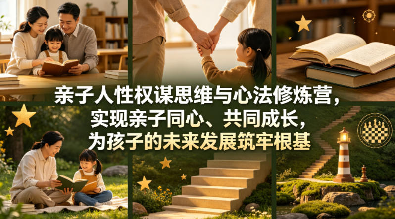 亲子人性权谋思维与心法修炼营，实现亲子同心、共同成长，为孩子的未来发展筑牢根基【音频】-知识星球