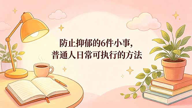 付费文章：防止抑郁的6件小事，普通人日常可执行的方法-知识星球