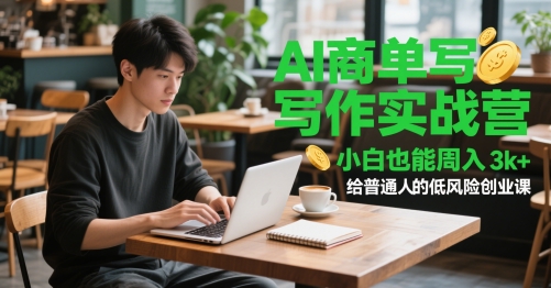 AI商单写作实战营,小白也能周入3k+,给普通人的低风险创业课-知识星球