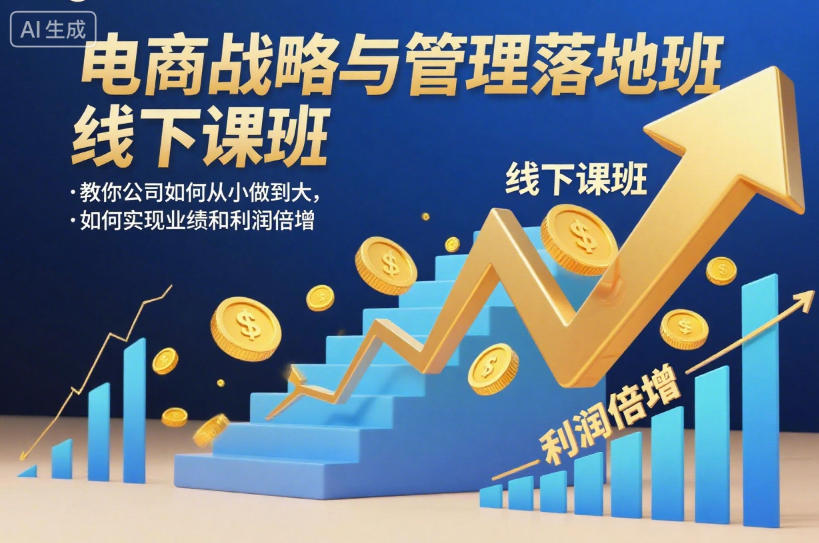 电商战略与管理落地班线下课，教你公司如何从小做到大，如何实现业绩和利润倍增【录音】-知识星球