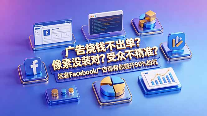 广告烧钱不出单？像素没装对？受众不精准？这套Facebook广告课帮你避开90%的坑-原创双语字幕-知识星球