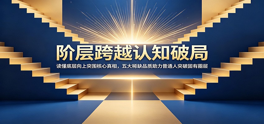 阶层跨越认知破局：读懂底层向上突围核心真相，五大稀缺品质助力普通人突破固有圈层-知识星球