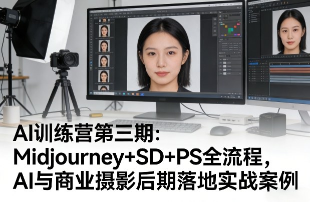 AI训练营第三期：Midjourney+SD+PS全流程，AI与商业摄影后期落地实战案例-知识星球