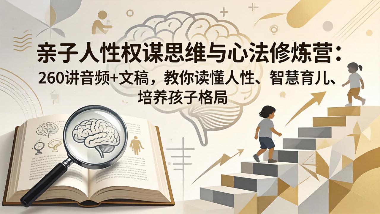 亲子人性权谋思维与心法修炼营：260讲音频+文稿，教你读懂人性、智慧育儿、培养孩子格局-知识星球