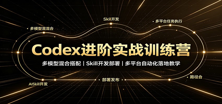 Codex进阶实战训练营：多模型混合搭配，Skill开发部署，多平台自动化落地教学-知识星球