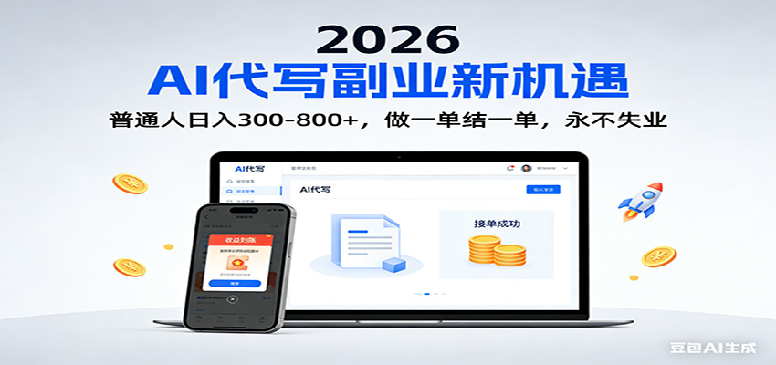 2026 副业首选!AI 代写日入 300-800,普通人0门槛,做一单结一单!-知识星球