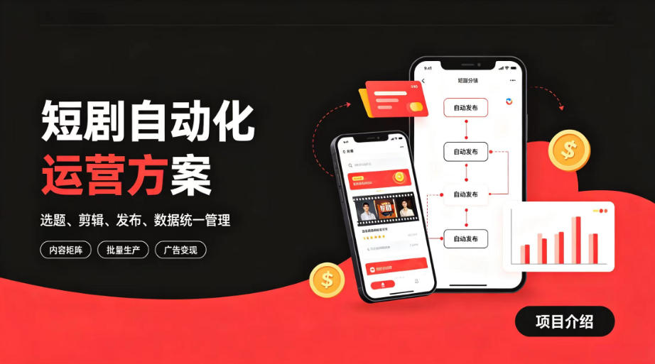 快手全自动短剧矩阵项目｜自动化分发，流量持续变现【揭秘】-知识星球