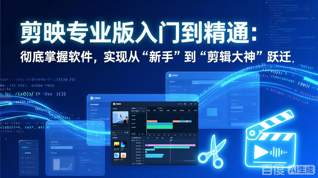 剪映专业版入门到精通：彻底掌握软件，实现从“新手”到“剪辑大神”跃迁-知识星球