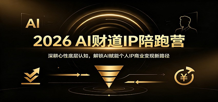 2026 AI财道IP陪跑营：深耕心性底层认知，解锁AI赋能个人IP商业变现新路径-知识星球