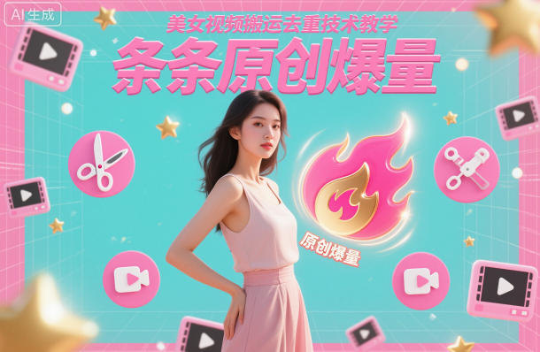 美女视频搬运去重技术教学，条条原创爆量-知识星球