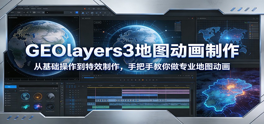 GEOlayers3地图动画制作：从基础操作到特效制作，手把手教你做专业地图动画-知识星球