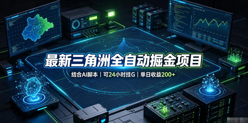 最新三角洲全自动掘金项目,结合AI脚本,可24小时挂G,单日收益200+【揭秘】-知识星球