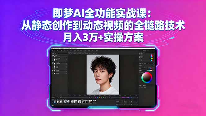 即梦AI全功能实战课：从静态创作到动态视频的全链路技术 月入3万+实操方案-知识星球