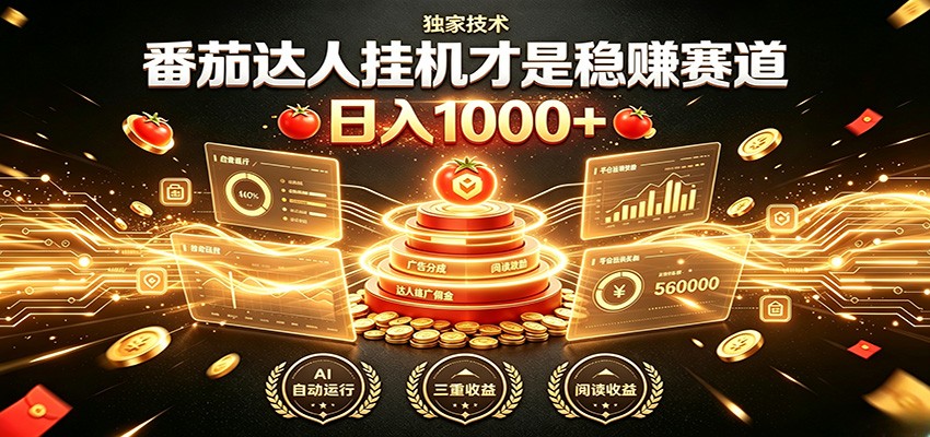 别再瞎找副业！番茄达人挂机才是稳赚赛道 日入1000+-知识星球