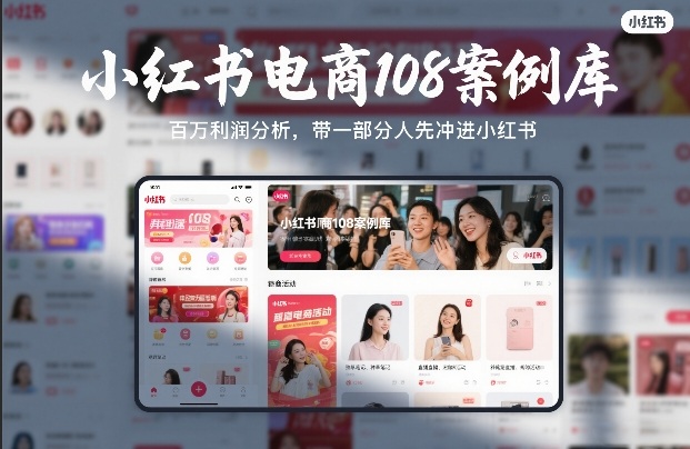 小红书电商108案例库，百W利润分析，带一部分人先冲进小红书【文档】-知识星球