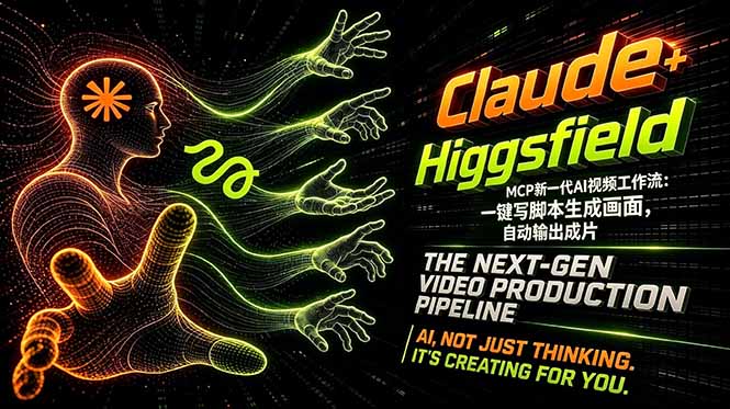 Claude+Higgsfield MCP新一代AI视频工作流：一键写脚本生成画面，自动输出成片-知识星球