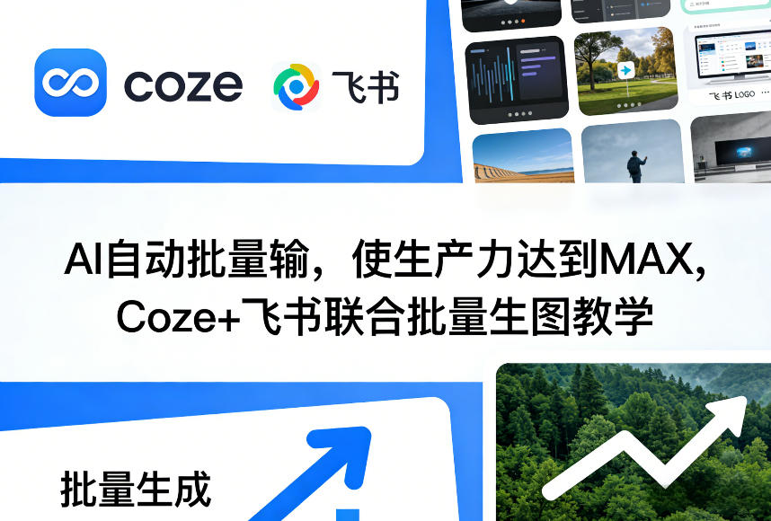 AI自动批量输，使生产力达到MAX，Coze+飞书联合批量生图教学-知识星球