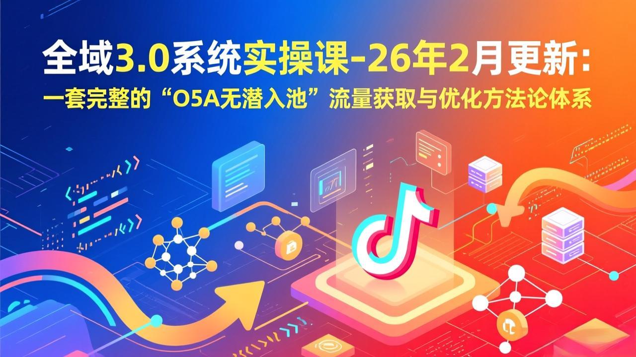 全域3.0系统实操课-26年2月更新：一套完整的“O5A无潜入池”流量获取与优化方法论体系-知识星球