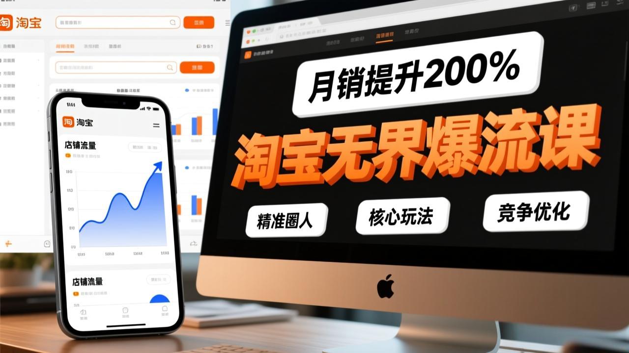 淘宝无界爆流课,精准圈人、核心玩法、竞争优化,快速引爆店铺流量,月销提升200%-知识星球