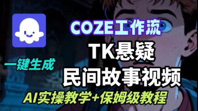 Coze扣子工作流一键生成TK悬疑民间故事视频，AI实操教学+保姆级教程-知识星球