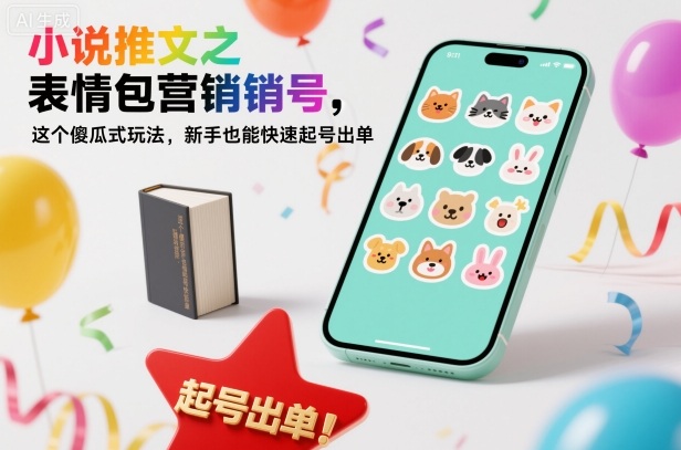 小说推文之表情包营销号，这个傻瓜式玩法，新手也能快速起号出单-知识星球