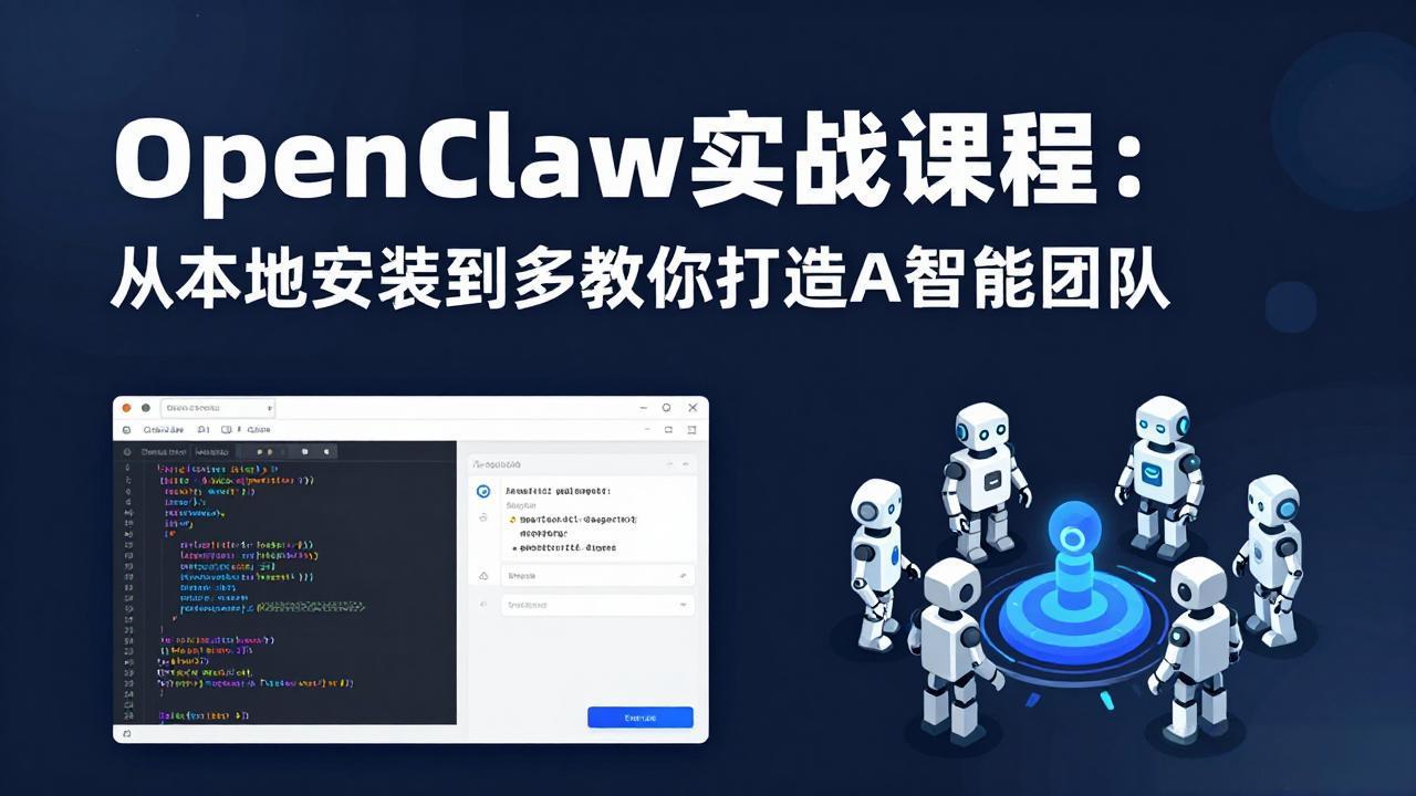 OpenClaw实战课程：从本地安装到多Agent协同，手把手教你打造AI智能团队-知识星球