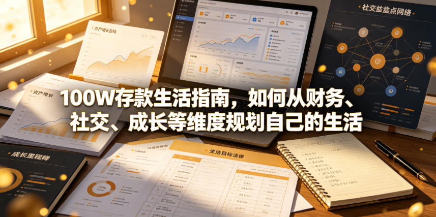 付费文章：100W存款生活指南，如何从财务、社交、成长等维度规划自己的生活-知识星球