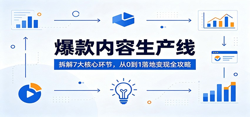 爆款内容生产线：拆解7大核心环节，从0到1落地变现全攻略-知识星球