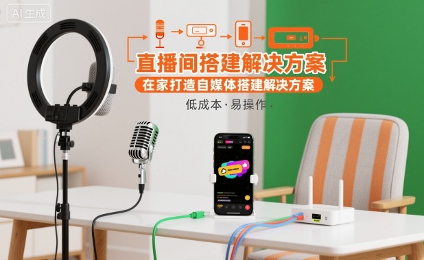直播间搭建解决方案，在家打造自媒体搭建解决方案-知识星球
