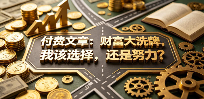 付费文章：财富大洗牌，我该选择，还是努力？-知识星球
