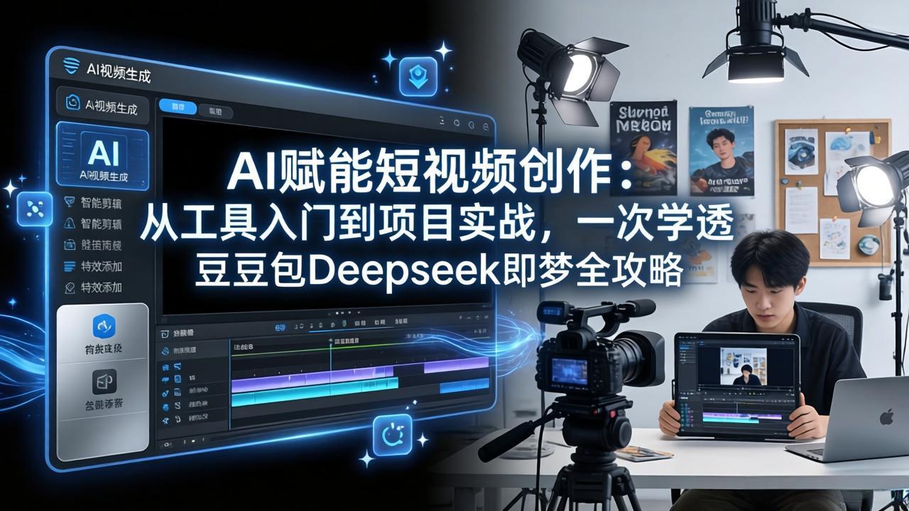 AI赋能短视频创作：从工具入门到项目实战，一次学透豆包Deepseek即梦全攻略-知识星球