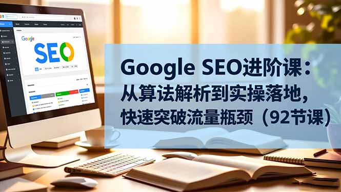 Google SEO进阶课：从算法解析到实操落地，快速突破流量瓶颈(92节课-知识星球
