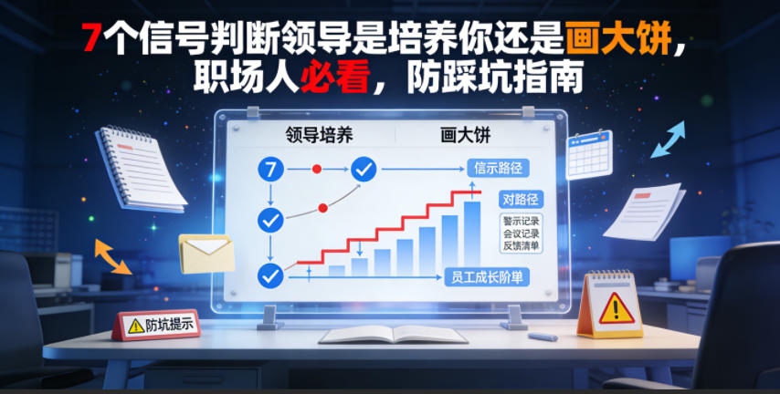 付费文章:7个信号判断领导是培养你还是画大饼,职场人必看,防踩坑指南-知识星球