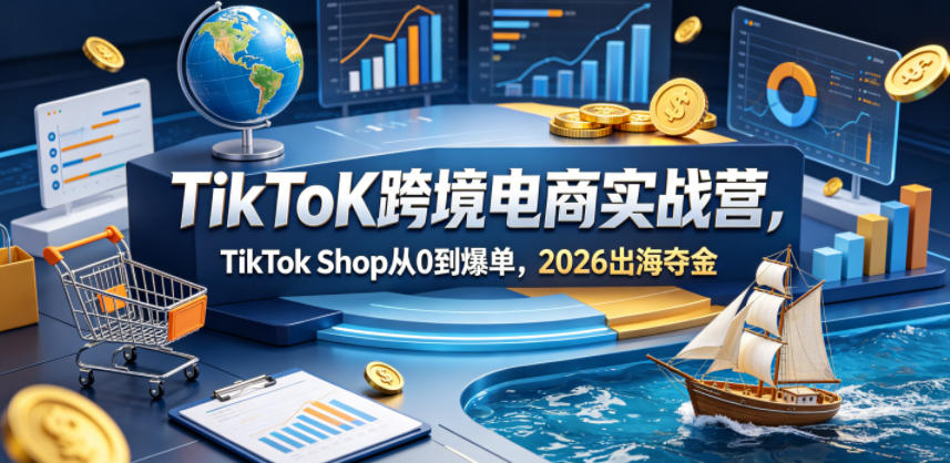TikToK跨境电商实战营，TikTok Shop从0到爆单，2026出海夺金-知识星球