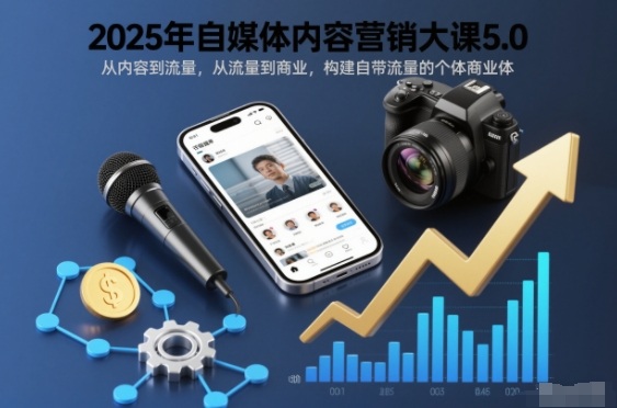 2025年自媒体内容营销大课5.0,从内容到流量,从流量到商业,构建自带流量的个体商业体-知识星球
