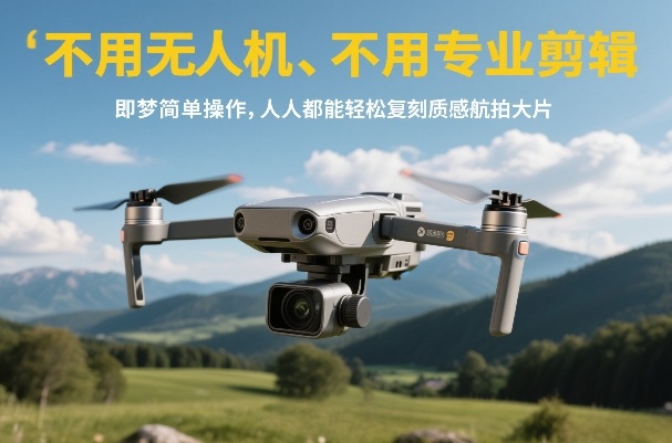 不用无人机、不用专业剪辑，即梦简单操作，人人都能轻松复刻质感航拍大片-知识星球