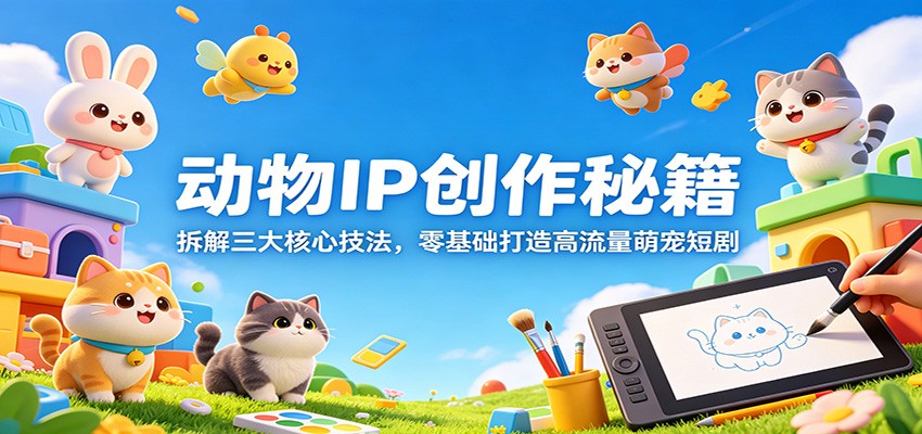 动物IP创作秘籍：拆解三大核心技法，零基础打造高流量萌宠短剧-知识星球