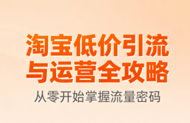 淘宝低价引流与运营全攻略(更新9月)-知识星球