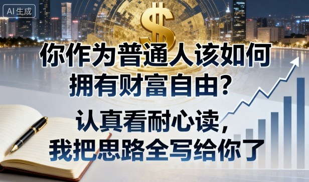付费文章：你作为普通人该如何拥有财富自由？认真看耐心读，我把思路全写给你了-知识星球