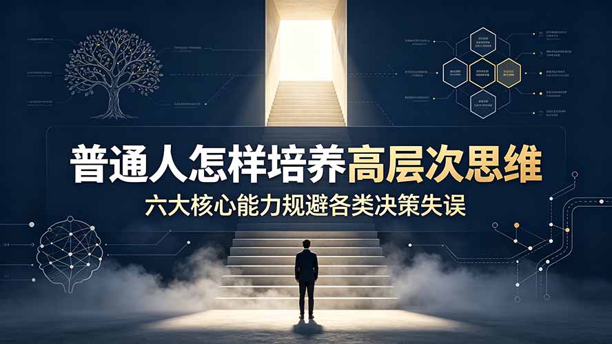 付费文章：普通人怎样培养高层次思维，六大核心能力规避各类决策失误-知识星球