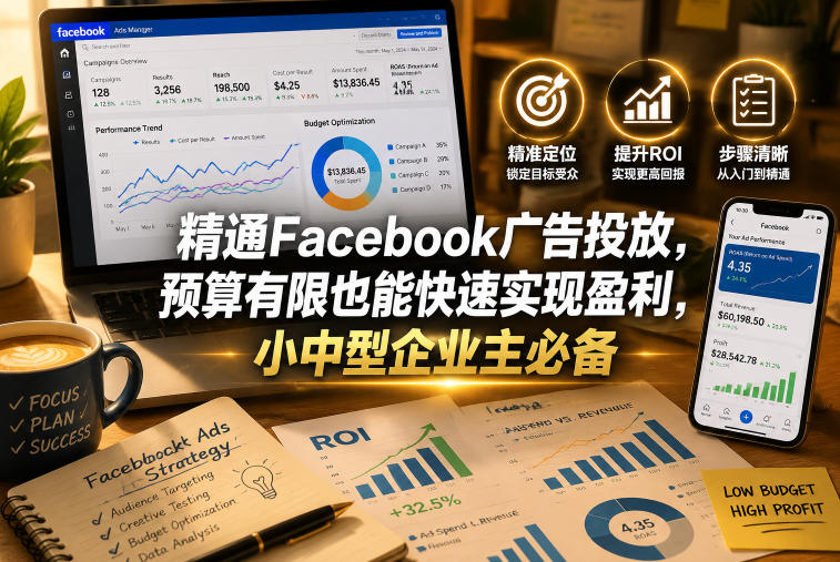 精通Facebook广告投放，预算有限也能快速实现盈利，小中型企业主必备【原创双语字幕】-知识星球