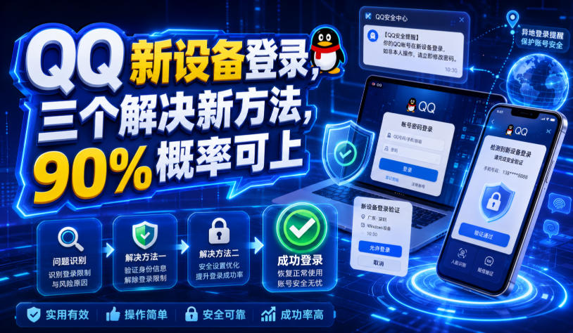 QQ新设备登录，三个解决新方法，90%概率可上-知识星球