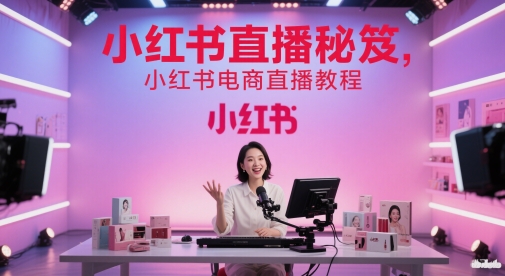 小红书直播秘笈，小红书电商直播教程-知识星球