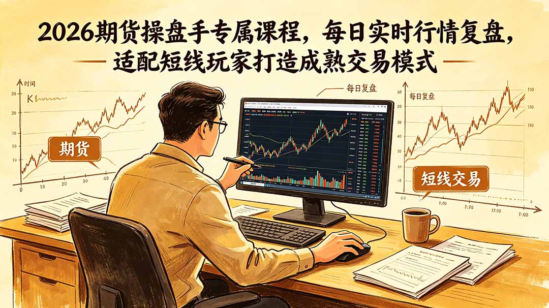 2026期货操盘手专属课程-更新6月，每日实时行情复盘，适配短线玩家打造成熟交易模式-知识星球