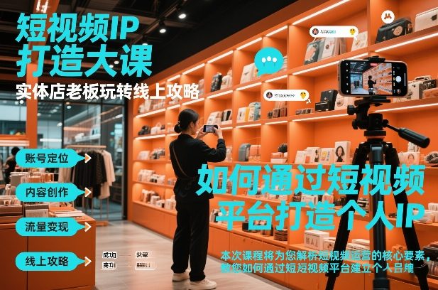 短视频ip打造大课，实体店老板玩转线上攻略-知识星球