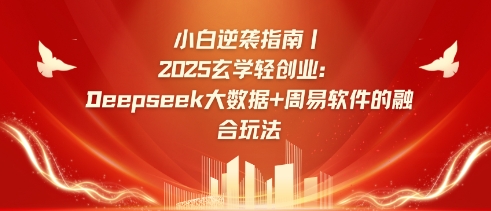 小白逆袭指南，2025玄学轻创业：Deepseek大数据+周易算法的融合玩法-小禾网创