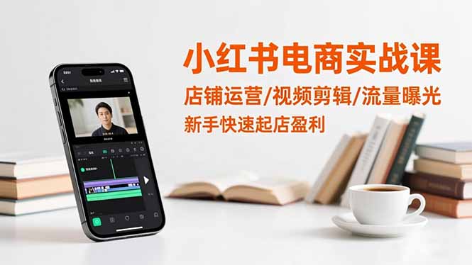 小红书电商实战课：店铺运营/视频剪辑/流量曝光，新手快速起店盈利-知识星球