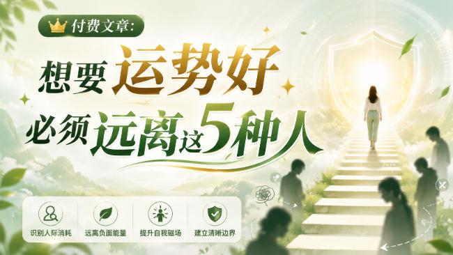 付费文章：想要运势好，必须远离这5种人-知识星球