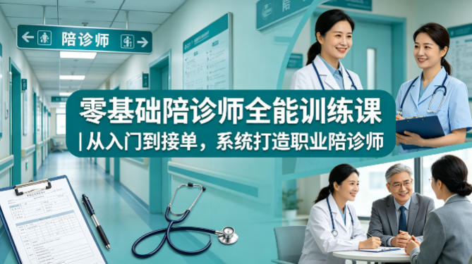 零基础陪诊师全能训练课｜从入门到接单，系统打造职业陪诊师-知识星球