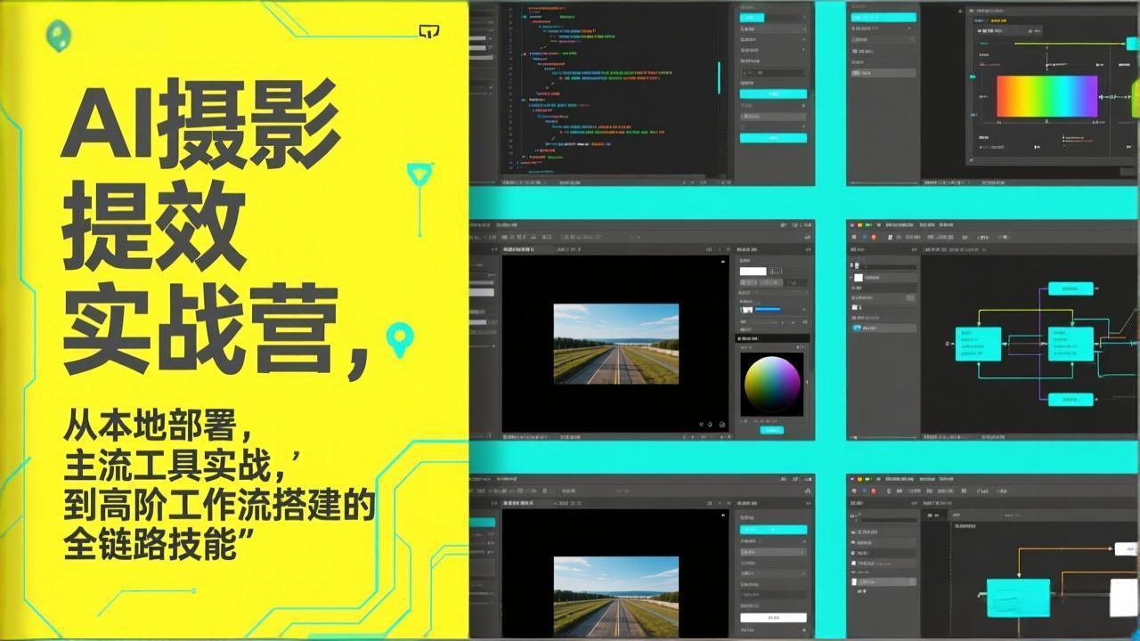 AI+摄影提效实战营，从本地部署，主流工具实战，到高阶工作流搭建的全链路技能-知识星球